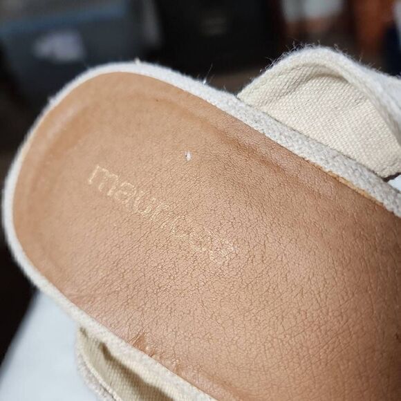 Maurices Women's Beige June Knot Front Cork Wedge Heel Sandals Size 9 - Picture 6 of 10